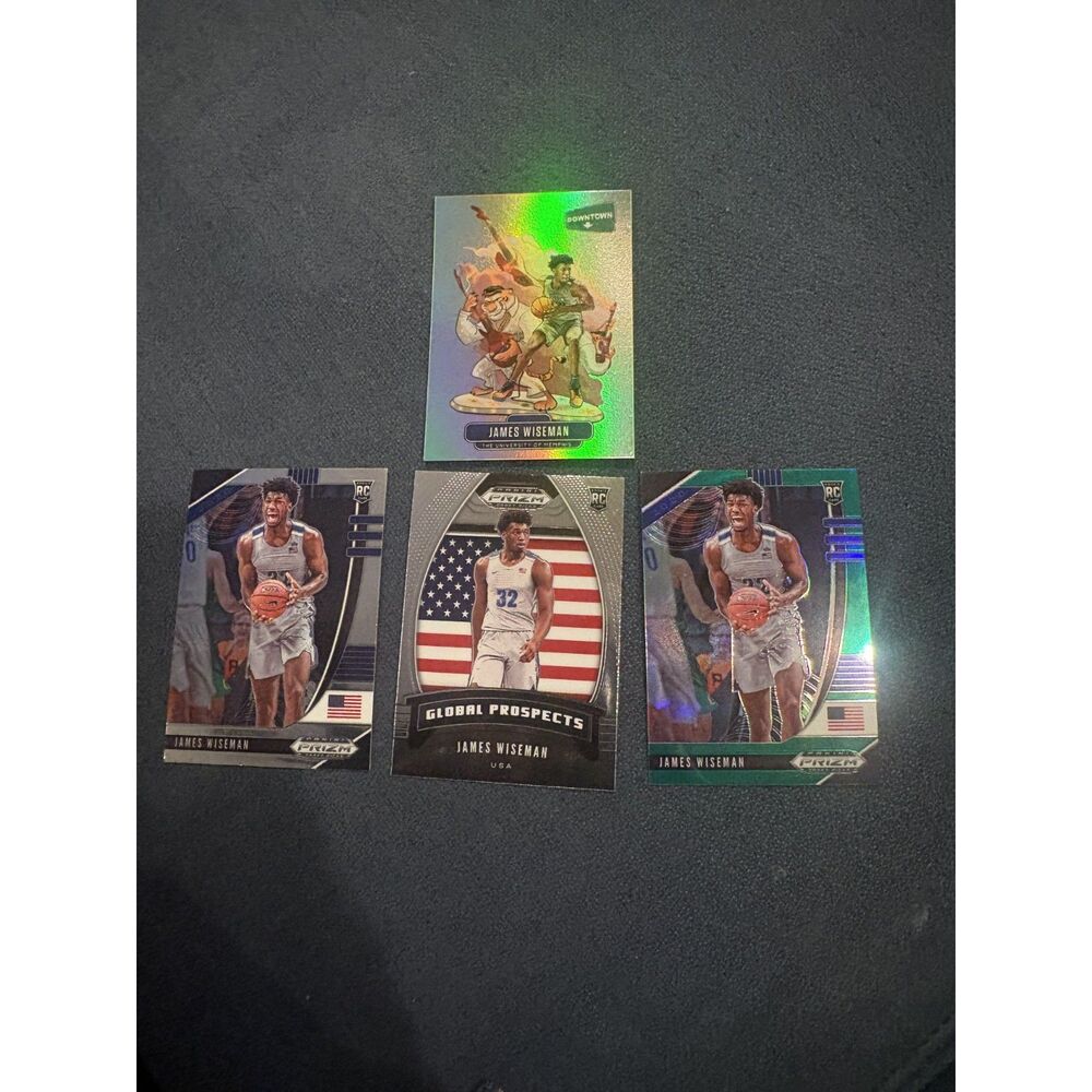 James Wiseman Rookie Card Lot – Includes Downtown RC – Memphis Tigers